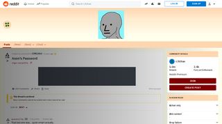 
                            7. Anon's Password : 4chan - Reddit