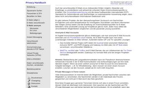 
                            7. Anonyme E-Mail jenseits der Überwachung - Privacy-Handbuch