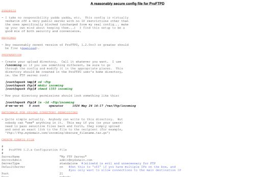 
                            11. Anonymous Access Configuration for ProFTPD - LS-L.NET