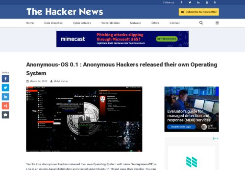 
                            2. Anonymous-OS 0.1 : Anonymous Hackers released their own ...