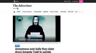 
                            7. Anonymous outs bully they claim drove Amanda Todd to suicide, mum ...