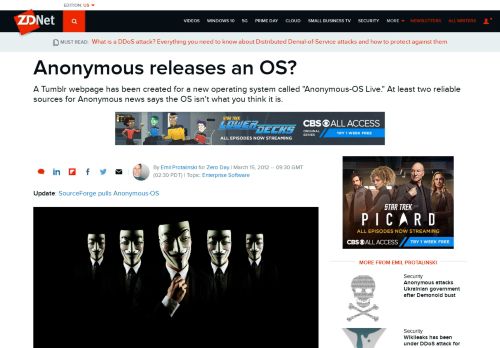 
                            6. Anonymous releases an OS? | ZDNet