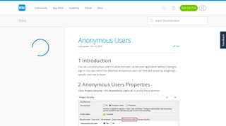 
                            5. Anonymous Users - Mendix 7 Reference Guide | Mendix Documentation