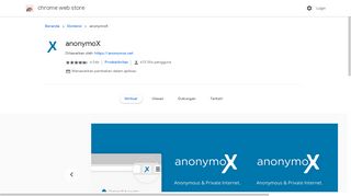 
                            3. anonymoX - Chrome Webstore - Google Chrome