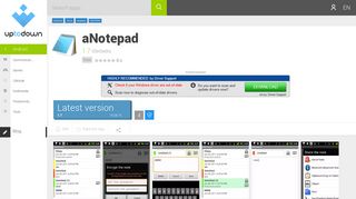 
                            12. aNotepad 1.7 for Android - Download
