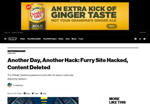 
                            10. Another Day, Another Hack: Furry Site Hacked, Content Deleted ...