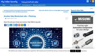 
                            8. Another fake Blockchain site – Phishing | My Online Security