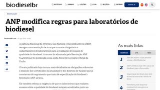 
                            12. ANP modifica regras para laboratórios de biodiesel | BiodieselBR.com