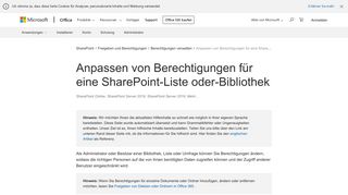 
                            4. Anpassen von Berechtigungen für eine SharePoint-Liste oder ...