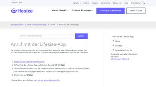 
                            9. Anruf mit der Lifesize-App