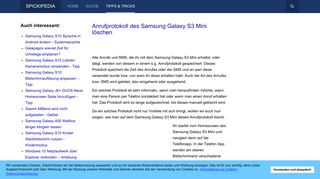 
                            6. Anrufprotokoll des Samsung Galaxy S3 Mini löschen - Spickipedia