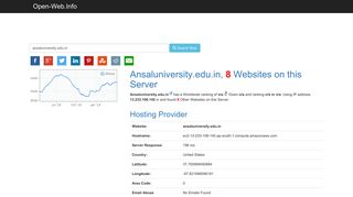 
                            4. Ansaluniversity.edu.in is Online Now - Open-Web.Info