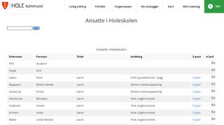 
                            11. Ansatte i Holeskolen - Hole kommune