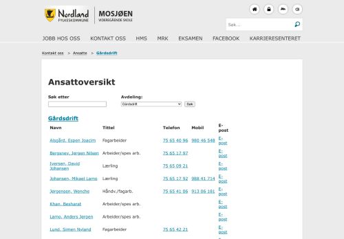 
                            12. Ansattoversikt - Mosjøen_vgs