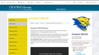 
                            7. Ansbach MHSAnsbach Middle/High School Home - DoDEA