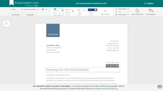 
                            8. Anschreiben für Bewerbung als PDF & Druckvorlage
