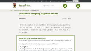 
                            2. Ansökan och antagning till gymnasiekurser - Komvux - Örebro kommun