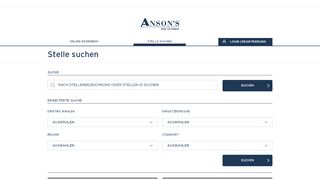 
                            4. ANSON'S Karriere - Stelle suchen