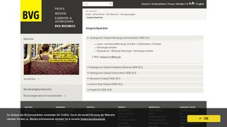 
                            4. Ansprechpartner - BVG.de