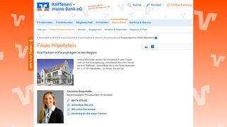 
                            11. Ansprechpartner Filiale Hilpoltstein - Raiffeisen - meine Bank eG