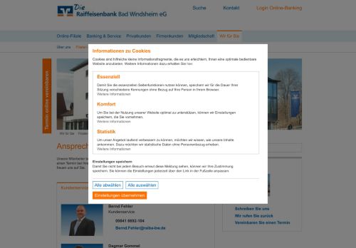 
                            4. Ansprechpartner Hauptstelle Bad Windsheim - Raiffeisenbank Bad ...