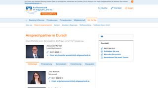 
                            3. Ansprechpartner in Durach | Raiffeisenbank im Allgäuer Land eG