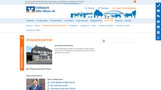 
                            2. Ansprechpartner - Marklohe - Volksbank Aller-Weser eG