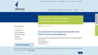 
                            11. Ansprechpartner - Medas