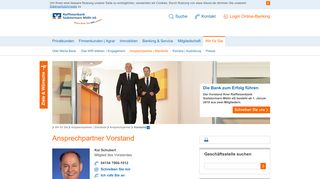 
                            12. Ansprechpartner Vorstand - Raiffeisenbank Südstormarn Mölln