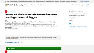 
                            5. Anstatt mit einem Microsoft Benutzerkonto mit dem Skype Namen ...