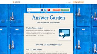 
                            10. Answer Garden | Smore Newsletters