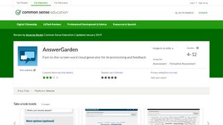 
                            13. AnswerGarden Review for Teachers | Common Sense Education