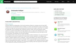 
                            11. Antamedia HotSpot - Free download and software reviews - CNET ...