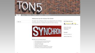 
                            1. Antares Film GmbH, Synchronisation von Filmen und Serien