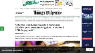 
                            5. Antenne und Landeswelle Thüringen würden gern zusammengehen