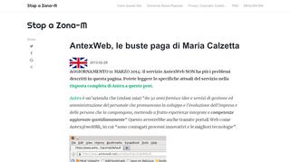 
                            10. AntexWeb, le buste paga di Maria Calzetta | Stop a Zona-M