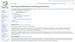 
                            5. Anti-Doping Administration and Management System – Wikipedia