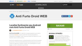 
                            6. Anti Furto Droid WEB | Download | TechTudo