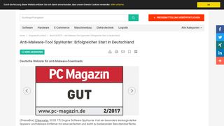 
                            7. Anti-Malware-Tool SpyHunter: Erfolgreicher Start in Deutschland ...