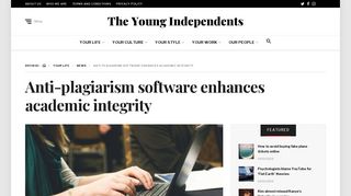 
                            11. Anti-plagiarism software enhances academic integrity | The Young ...