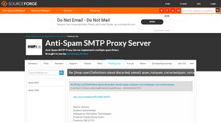 
                            13. Anti-Spam SMTP Proxy Server / Re: [Assp-user] Definitions ...