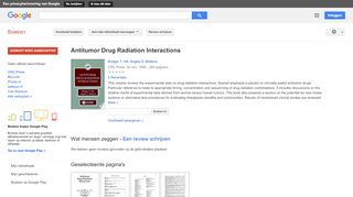 
                            11. Antitumor Drug Radiation Interactions