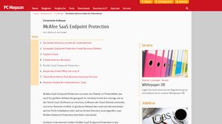 
                            11. Antivirus-Suiten für Unternehmen: McAfee SaaS Endpoint Protection ...