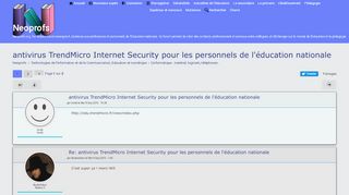 
                            8. antivirus TrendMicro Internet Security pour les personnels de l ...