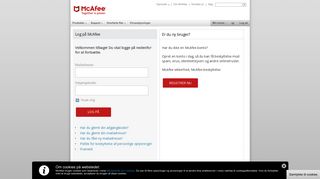 
                            1. Antivirussoftware og Internet Security til din pc | McAfee