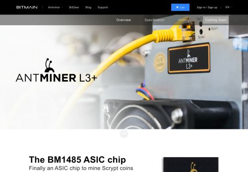 
                            2. Antminer L3+ - Bitmain