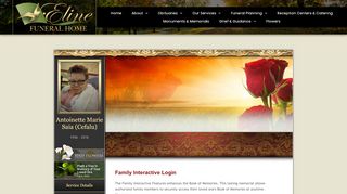 
                            11. Antoinette Saia Login - Reisterstown, Maryland | Eline Funeral Home