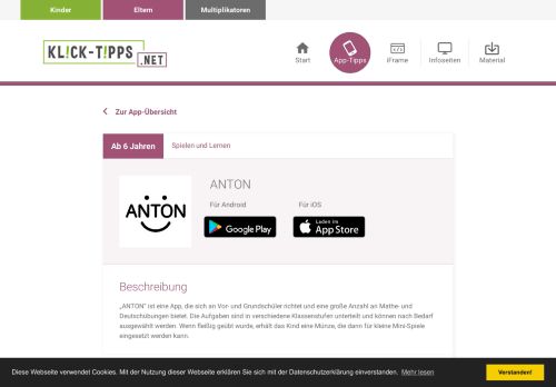 
                            9. Anton - Grundschule - Lernen - Klick-Tipps.net