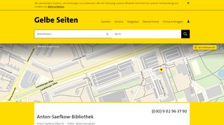 
                            9. Anton-Saefkow-Bibliothek 10369 Berlin-Fennpfuhl Öffnungszeiten ...