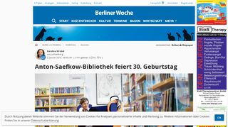 
                            13. Anton-Saefkow-Bibliothek feiert 30. Geburtstag - Fennpfuhl